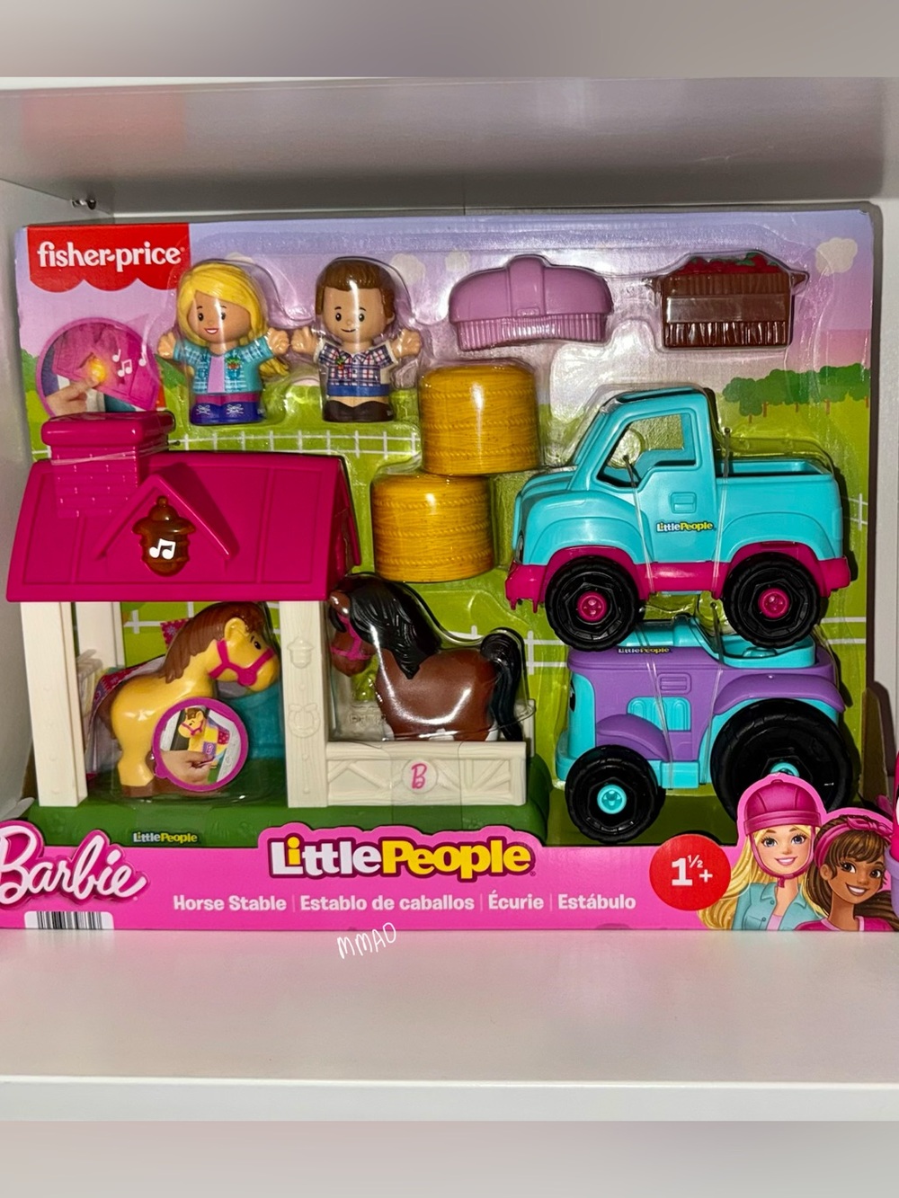 NIB little people Barbie stable